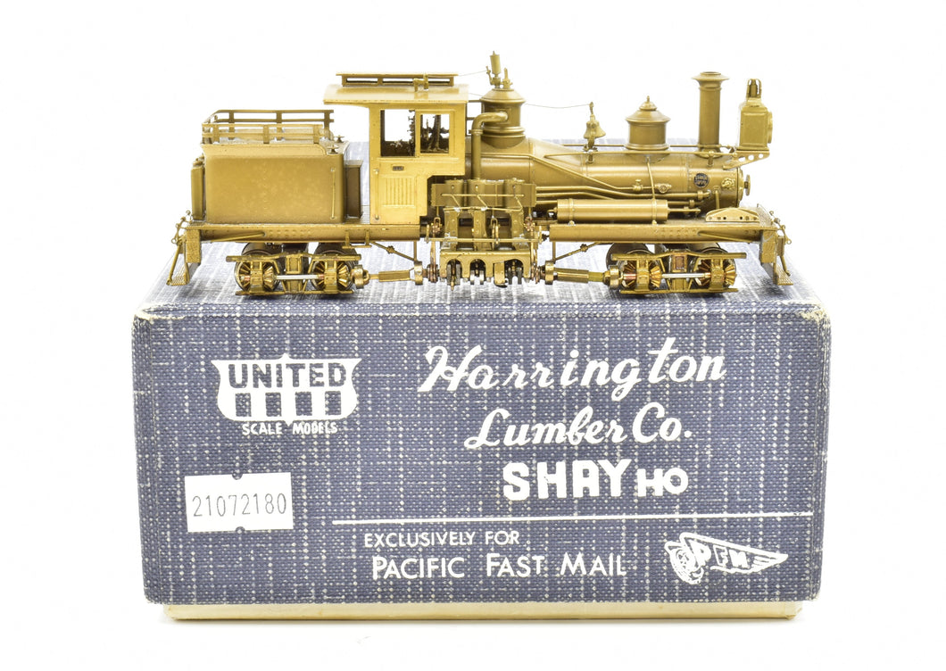 HO Brass PFM - United Harrington Lumber Co. 2-Truck B-2 Shay Geared Locomotive