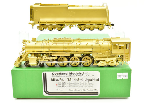 HO Brass OMI - Overland Models, Inc. MILW - Milwaukee Road S-3 4-8-4 With Squared Boiler Front