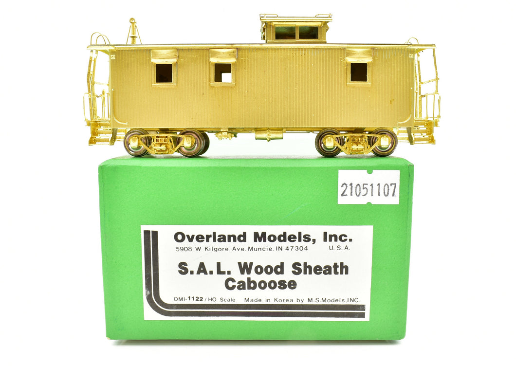 HO Brass OMI - Overland Models, Inc. SAL - Seaboard Air Line Wood Sheath Caboose