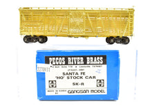 Load image into Gallery viewer, HO Brass Pecos River Brass ATSF - Santa Fe Sk-R Stock Car with Replacement Kadee Trucks
