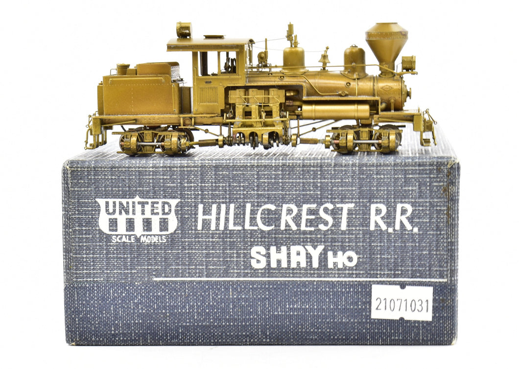 HO Brass PFM - United Hillcrest R.' R.  2-Truck 25-Ton Shay Geared Logging Locomotive