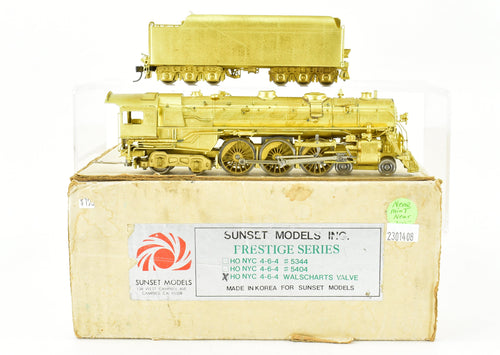HO Brass Sunset Models NYC - New York Central J-1e 4-6-4 Hudson Walschaerts Valve Gear NO ORIGINAL BOX