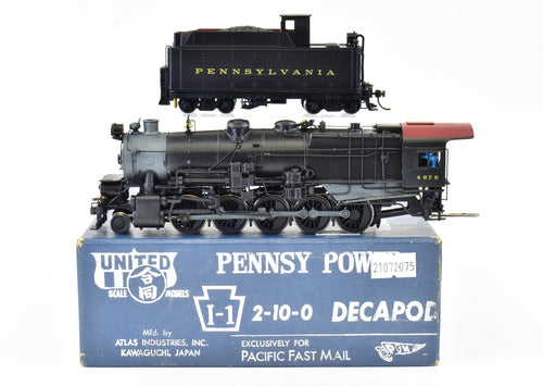HO Brass PFM - United PRR - Pennsylvania Railroad - I-1 - 2-10-0 Decapod - Pro Paint