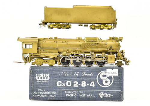 HO Brass PFM - United C&O - Chesapeake & Ohio 2-8-4 Alco Kanawha Hi-Grade 1977 Run