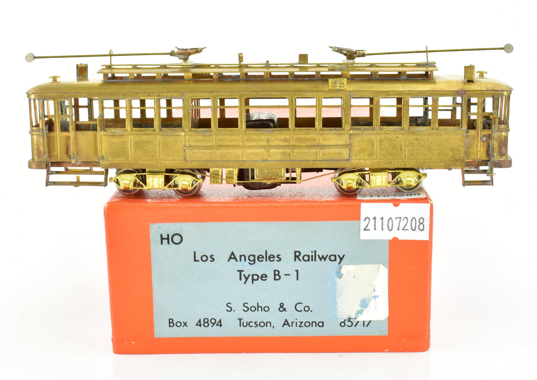 HO Brass S. Soho & Co. LARY - Los Angeles Railway Type B-1 Streetcar AS-IS