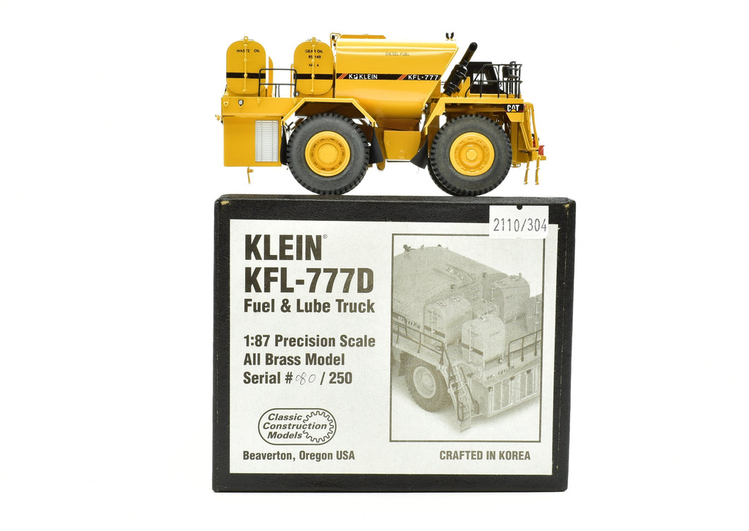 HO Brass Zycor Models No. 30020 Caterpillar KFL-777D With Klein Fuel and Lube Body