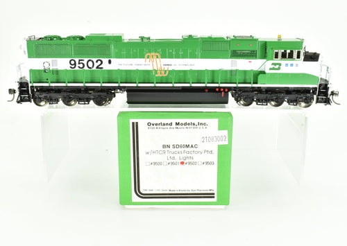 HO Brass OMI - Overland Models, Inc. BN - Burlington Northern SD60MAC FP No. 9502 W/HTCR Trucks