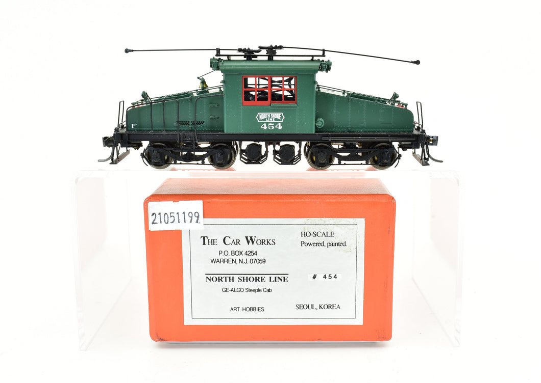 HO Brass The Car Works CNS&M - North Shore Line GE-ALCO Steeple Cab Electric #454 FP