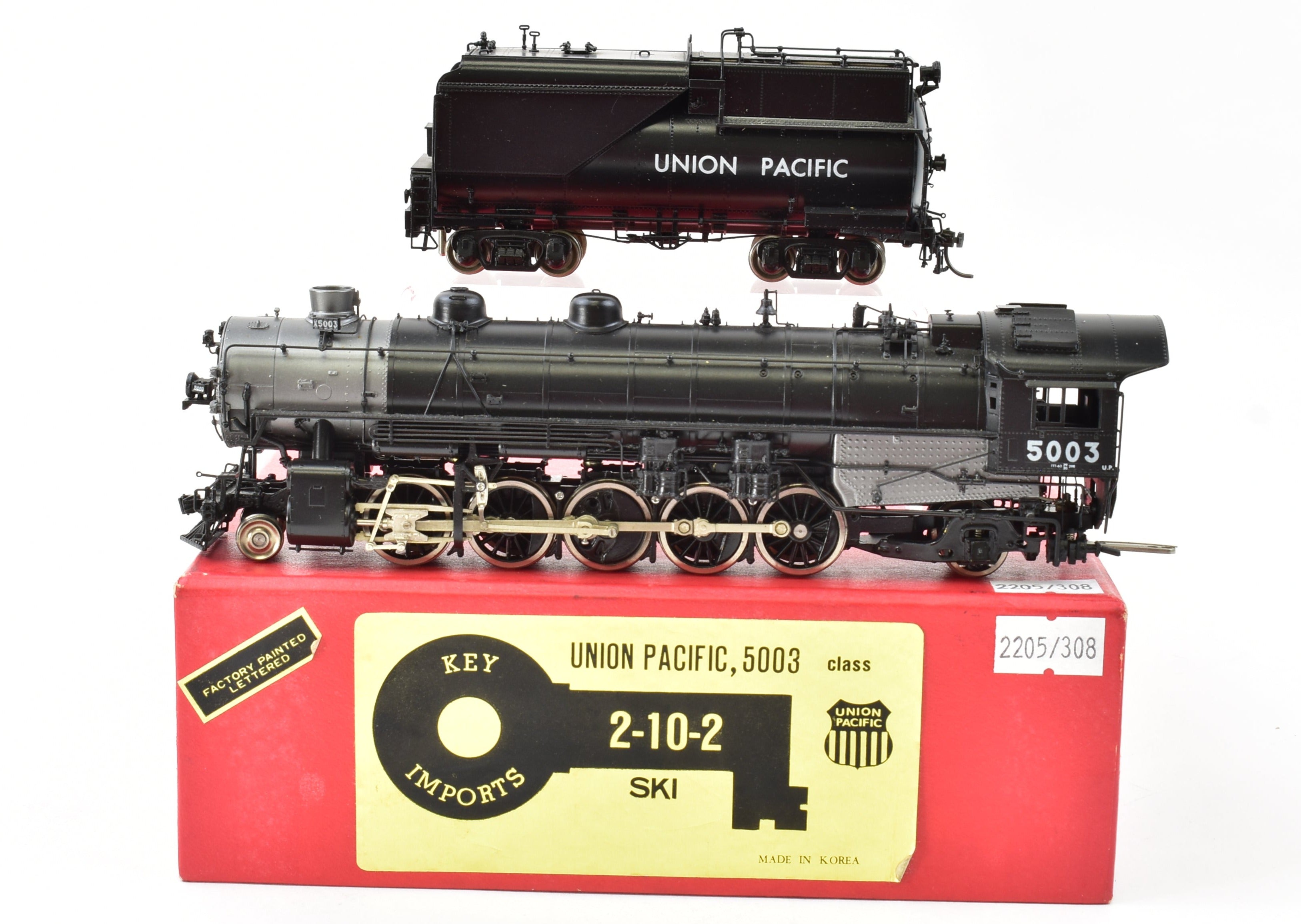 UNION PACIFIC 2-10-2 #5003 塗装済み完成品 HO Brass CON Key Imports UP - Union Pacific 2-10-2 Santa Fe FP No
