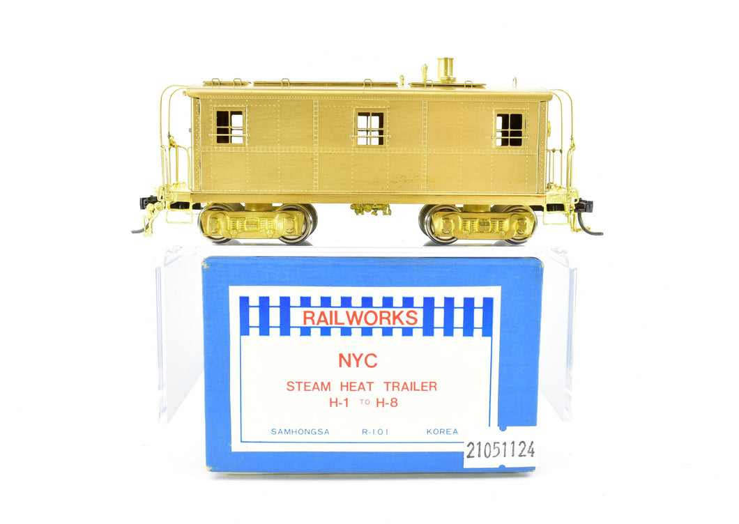 HO Brass Railworks NYC - New York Central Steam Heat Trailer H-1 to H-8