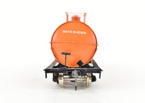 HO Brass PSC - Precision Scale Co. 12,000 Gallon Tank Car FP Orange Hooker Chemicals Weathered