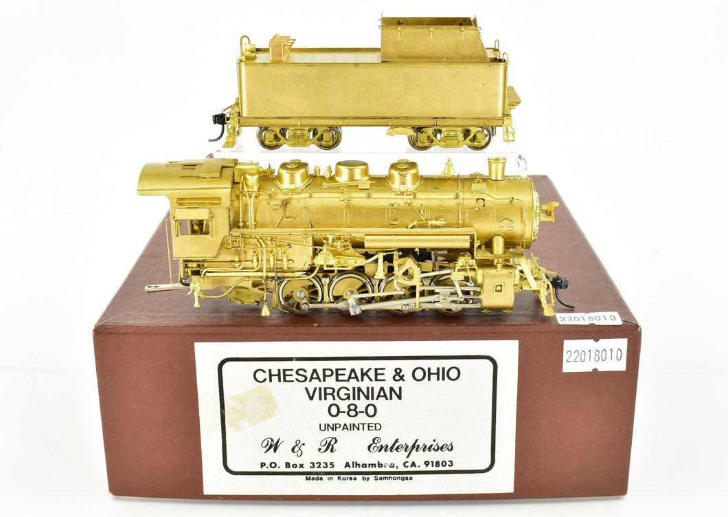 HO Brass W&R Enterprises C&O - Chesapeake & Ohio or VGN - Virginian 0-8-0