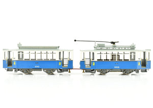 HO Brass Philotrain Apeldoor-Nederland Type HTM 51-80 Tram Set Painted