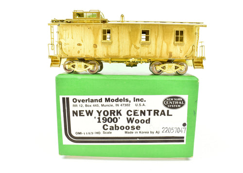 HO Brass OMI - Overland Models, Inc. NYC - New York Central 1900 Wood Caboose