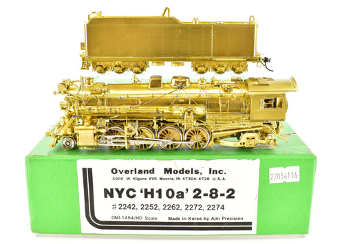 HO Brass OMI - Overland Models NYC - New York Central H-10a 2-8-2 Elesco FWH
