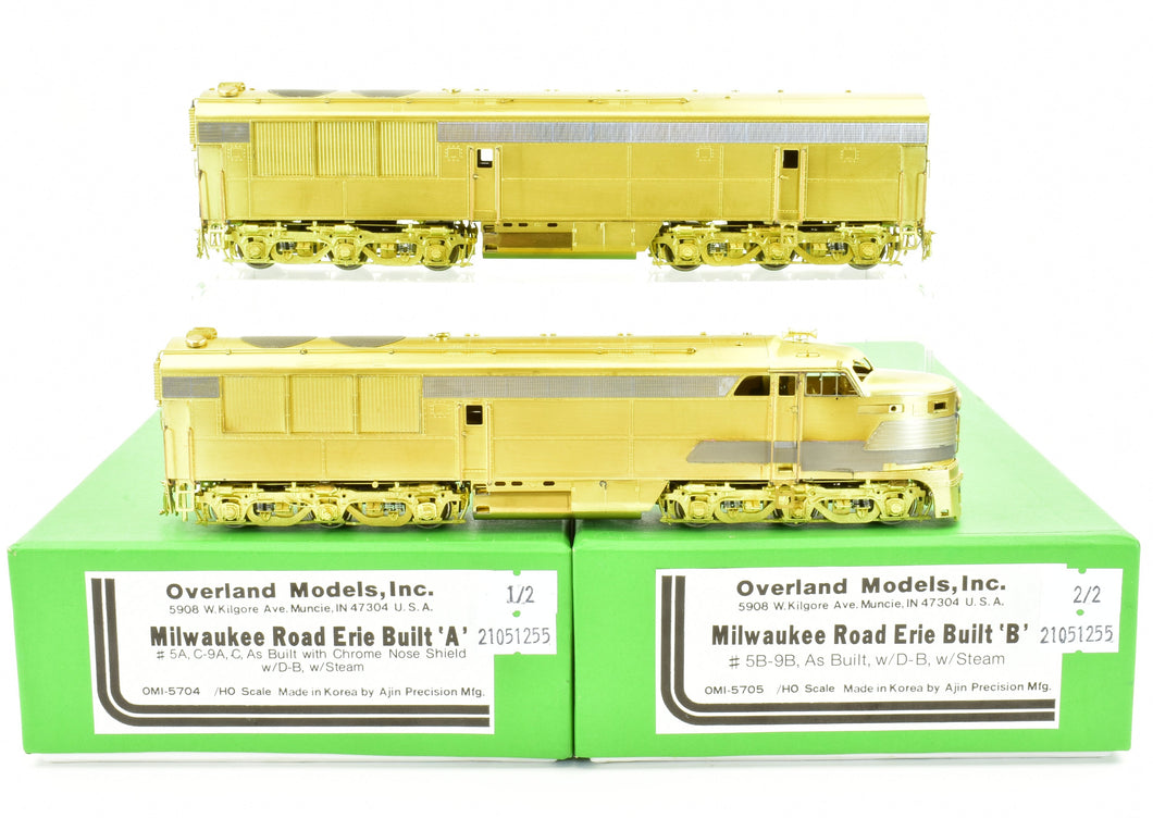 HO Brass OMI - Overland Models Inc. MILW - Milwaukee Road Erie Built A/B Pair As-Built Configuration
