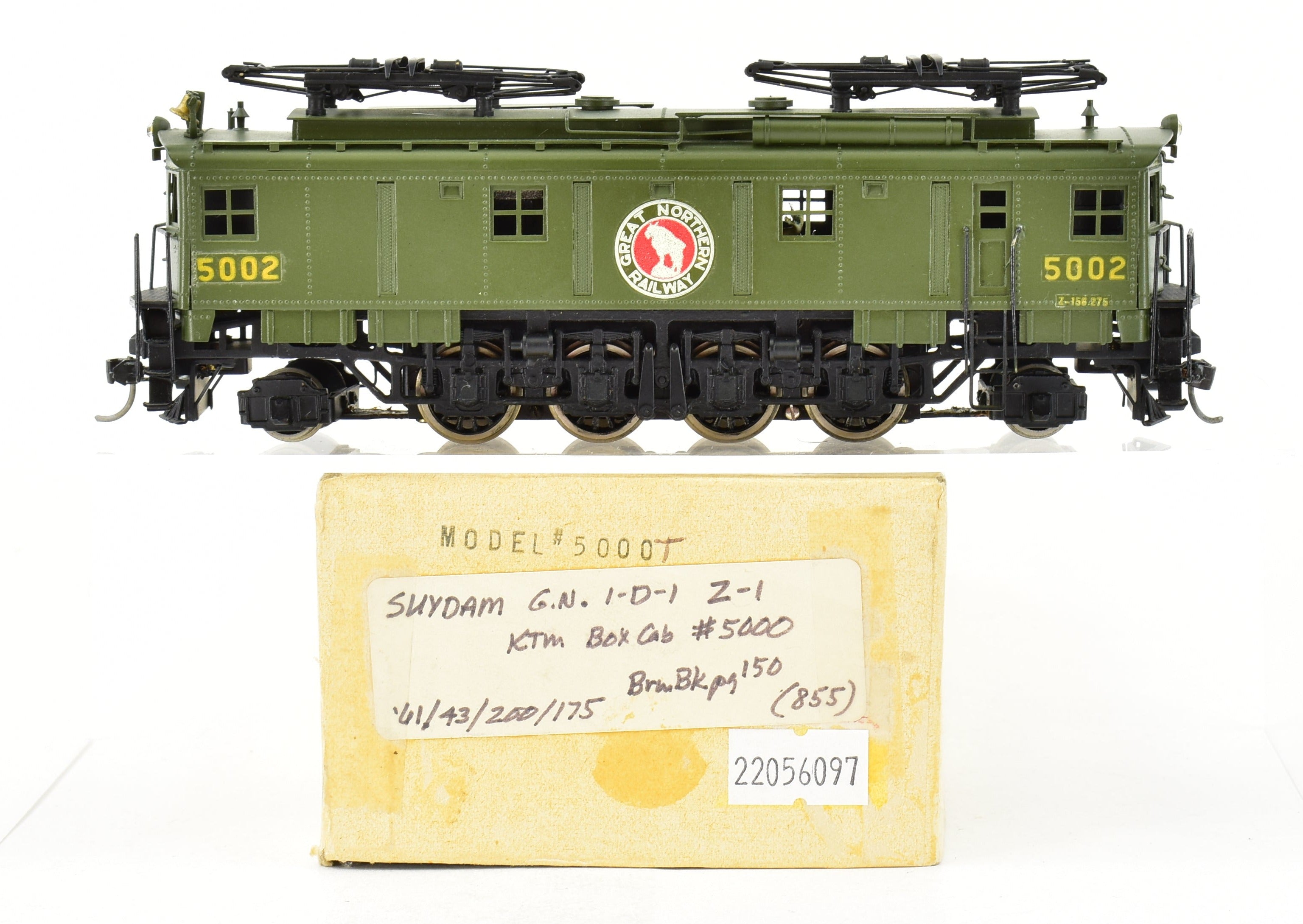 HO Brass Suydam GN - Great Northern Z-1 Box Cab Electric Locomotive Custom  Painted