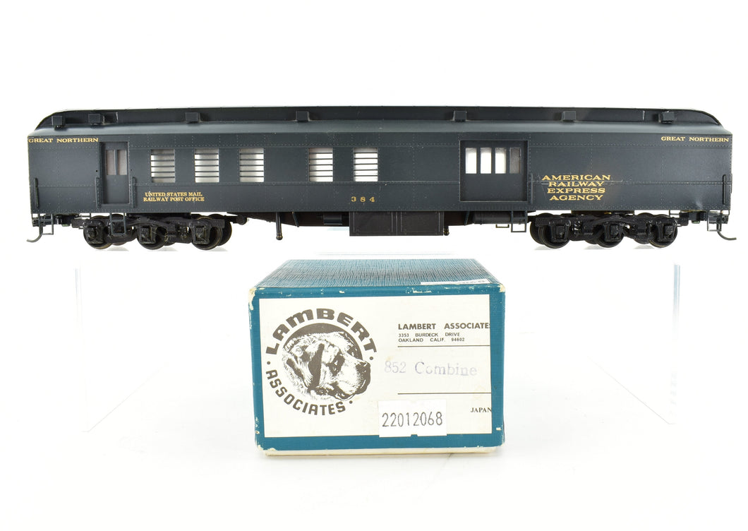 HO Brass Lambert GN - Great Northern Heavyweight Combine Baggage RPO Custom Painted