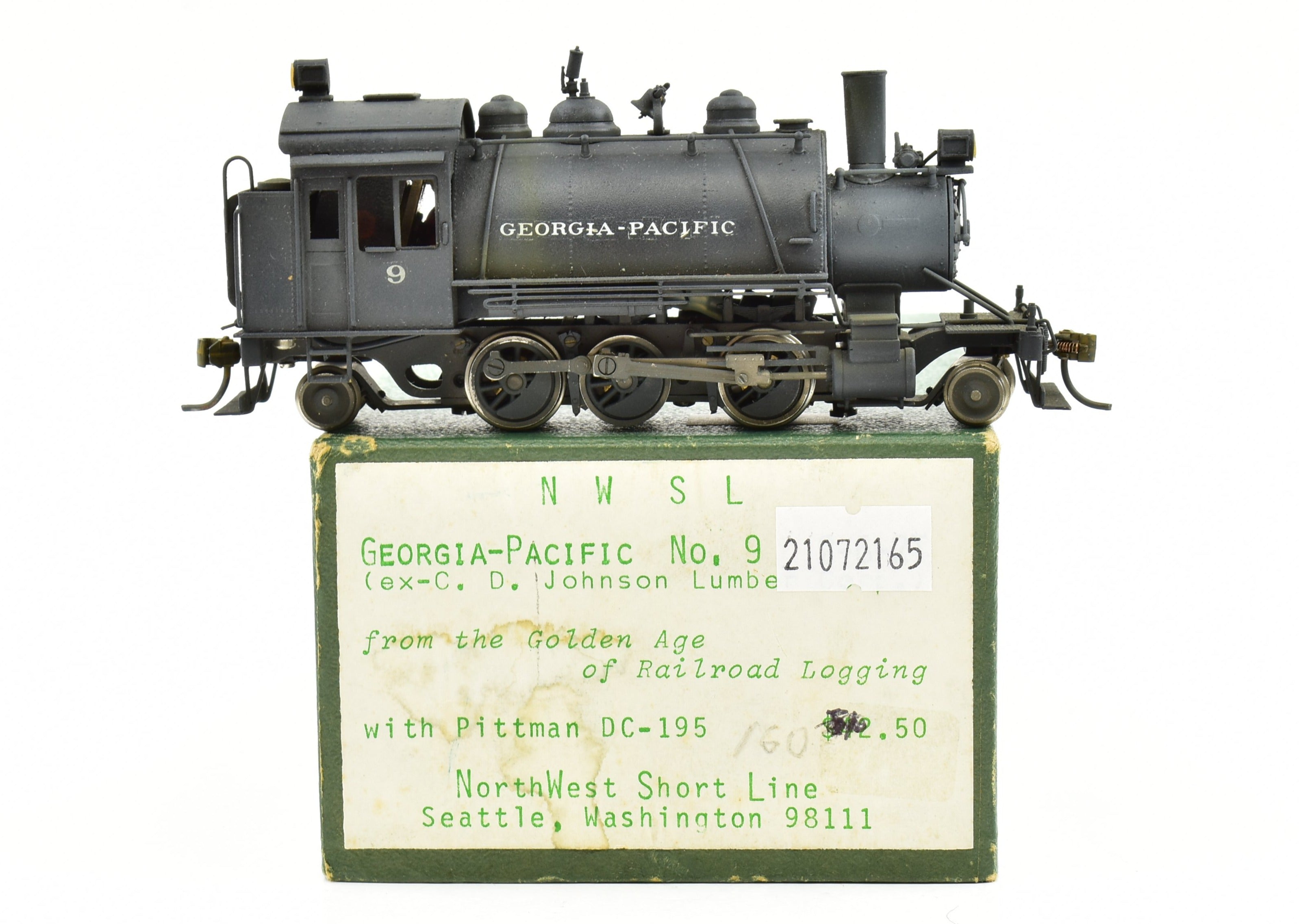 HO Brass NWSL - Northwest Short Line Georgia Pacific #9 Baldwin