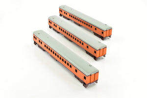 HO Brass NPP - Nickel Plate Products MILW - Milwaukee Road Hiawatha Factory Painted 3 Coach Set