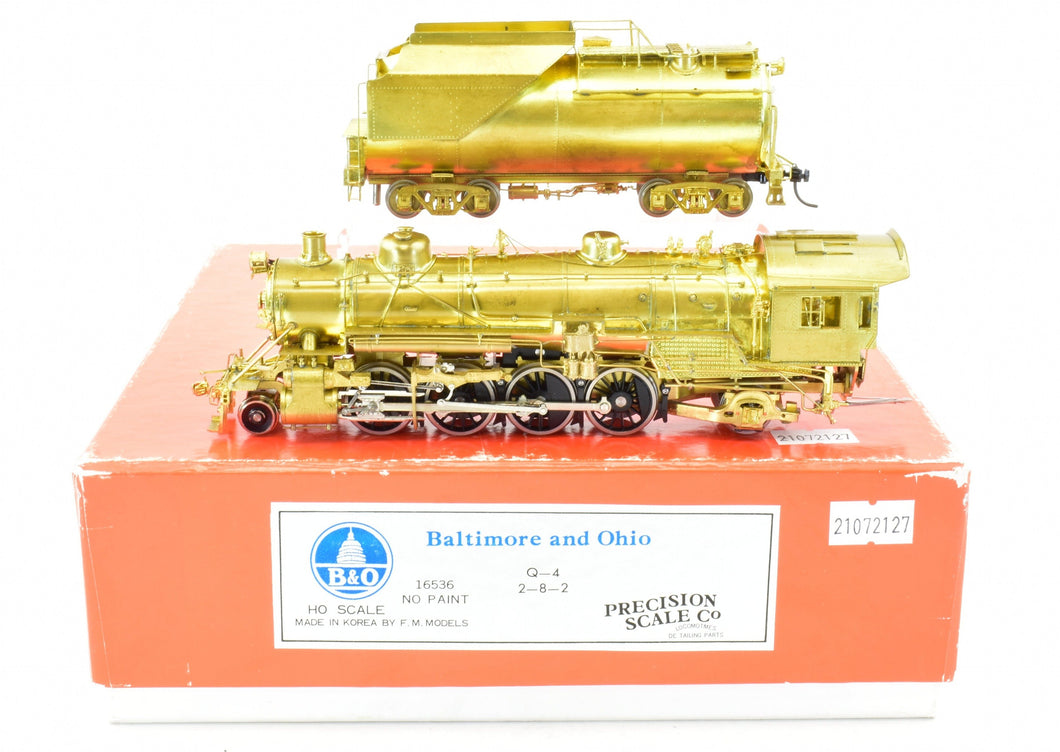 HO Brass PSC - Precision Scale Co. B&O - Baltimore & Ohio - Q-4 2-8-2 Mikado