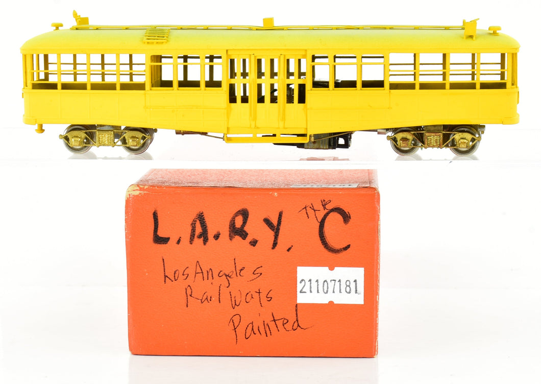HO Brass S. Soho & Co. LARY - Los Angeles Railway Type C Streetcar Partial Paint AS-IS