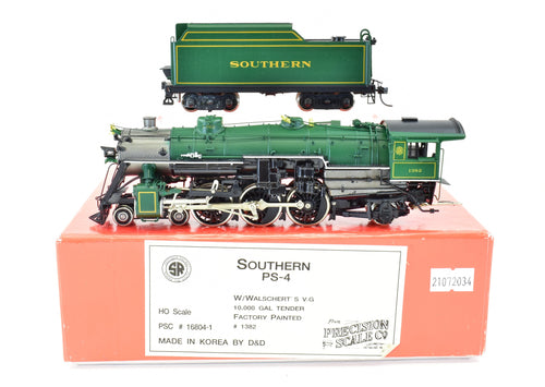 HO Brass PSC - Precision Scale Co. SOU - Southern PS-4 4-6-2 Factory Painted Green