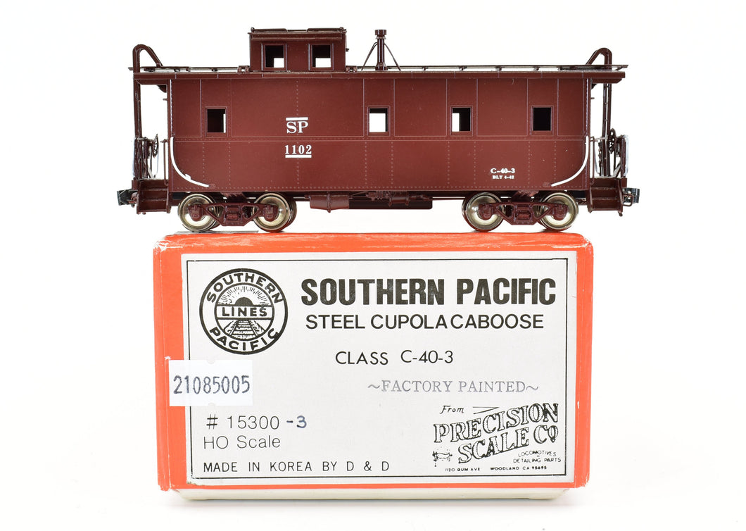HO Brass PSC - Precision Scale Co. SP - Southern Pacific C-40-3 Steel Cupola Caboose FP
