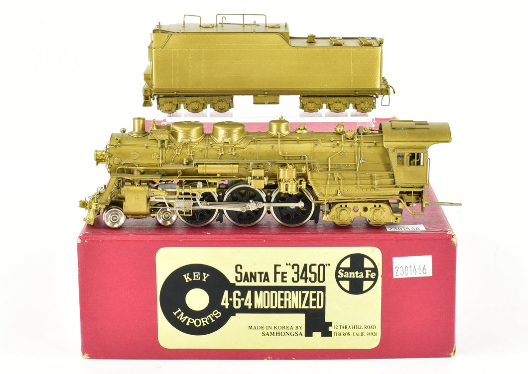 HO Brass Key Imports ATSF - Santa Fe 3450 Class 4-6-4 Modernized