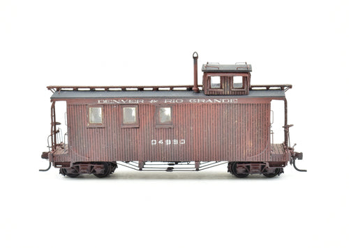 HOn3 Wood D&RGW - Denver & Rio Grande Western Caboose 04990 Custom Built