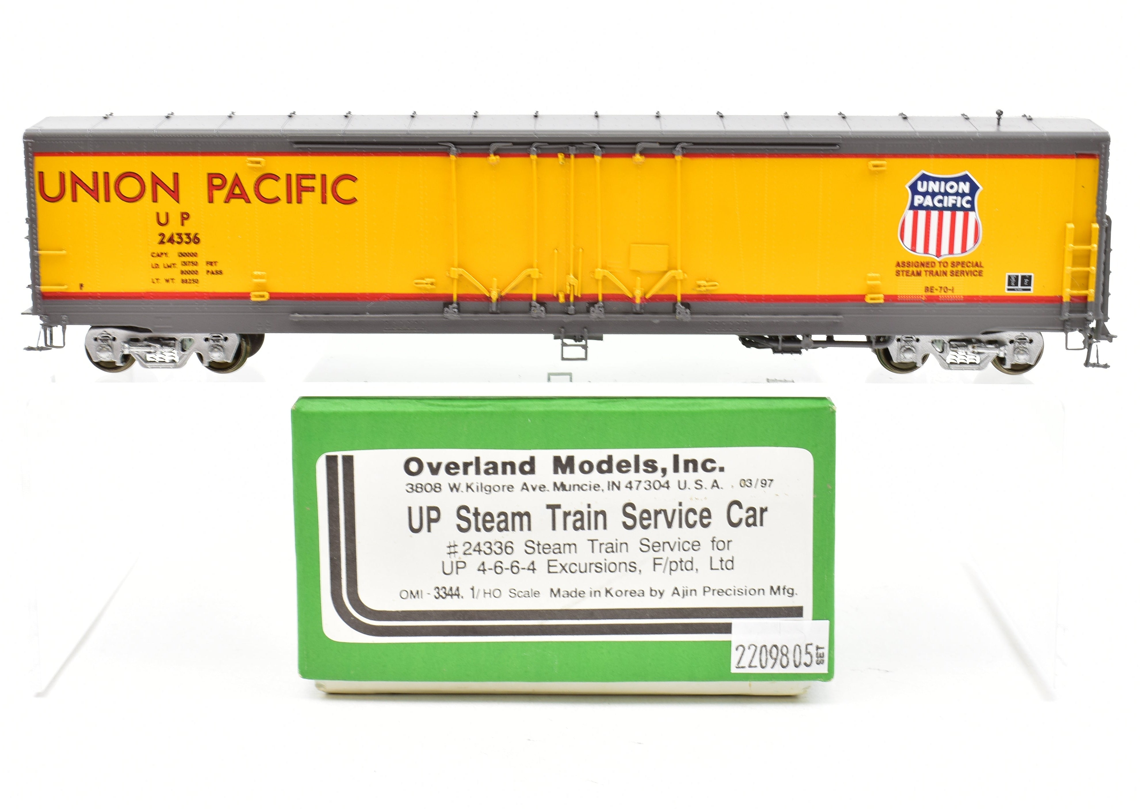 HO Brass CON OMI - Overland Models, Inc. UP - Union Pacific