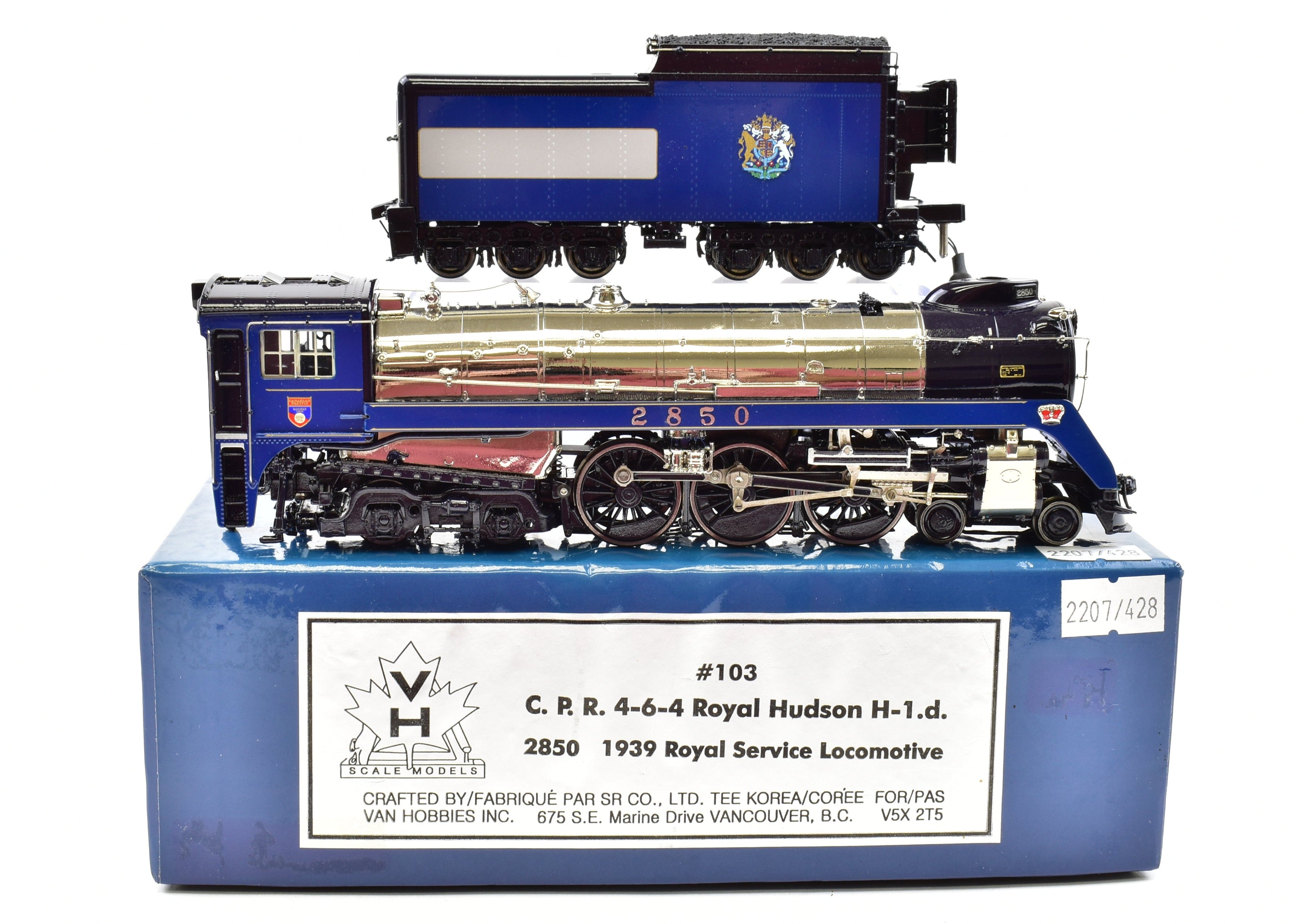 HO Brass CON VH - Van Hobbies CPR - Canadian Pacific Railway 4-6-4