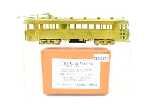 HO Brass The Car Works C&LE - Cincinnati & Lake Erie Red Devils #110-129 Electric Car