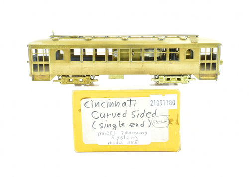 HO Brass Model Tramway System  Interurban - Cincinnati Street Railways - Single Ended Curved Sider