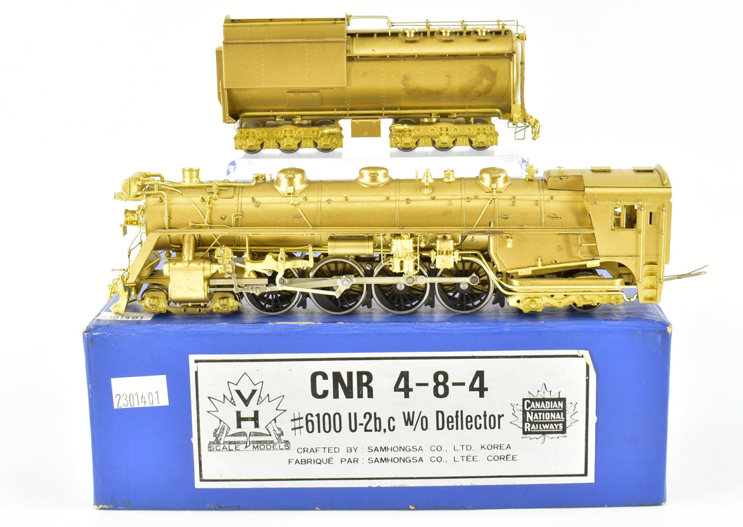 HO Brass VH - Van Hobbies CNR - Canadian National Railway 4-8-4 Class U-2b,c #6100 W/O Smoke Deflectors