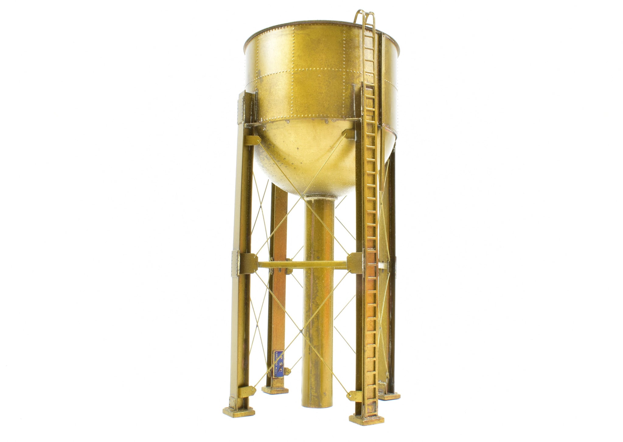 HO Scale Precision Scale Co. 15268 Brass Free Standing 30,000 Gallon Water  Tank