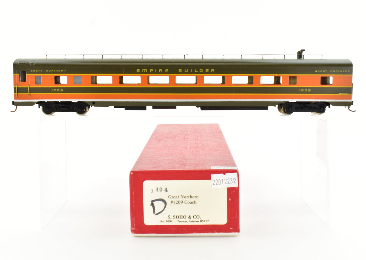 HO Brass S. Soho & Co. GN - Great Northern #1209 Coach Custom Painted ...