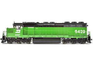 HO Brass Oriental Limited BN - Burlington Northern EMD SD45 3600 HP Low Hood NP - Northern Pacific Version Pro Painted
