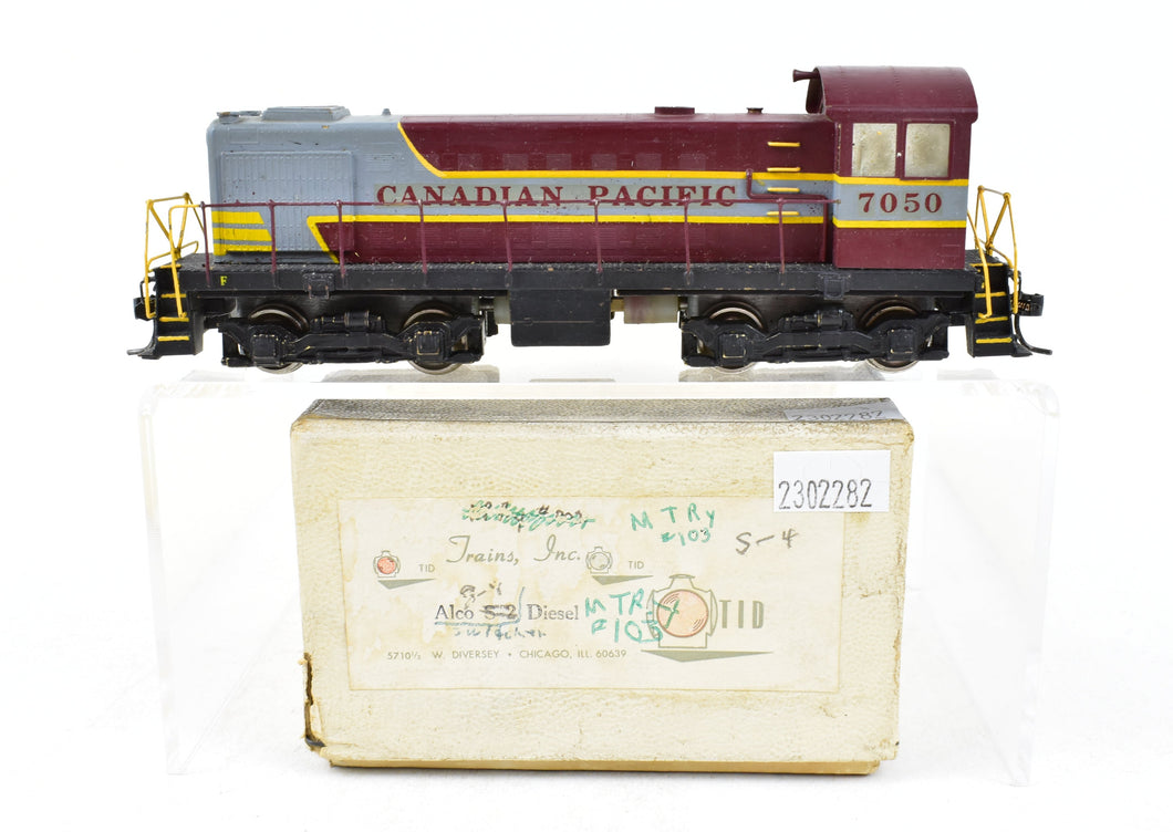 HO Brass Trains Inc. CPR - Canadian Pacific Railway ALCO S-2 Diesel Custom Painted No. 7050