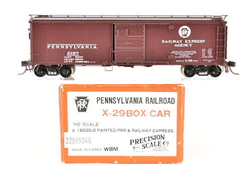 HO Brass PSC - Precision Scale Co.  PRR- Pennsylvania Railroad X-29 Box Car FP REA - Railway Express Agency