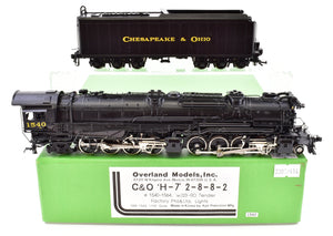 HO Brass CON OMI - Overland Models C&O - Chesapeake & Ohio H-7 2-8-8-2 FP #1540