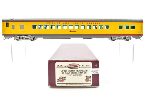 HO Brass Railway Classics C&NW - Chicago and Northwestern 56-Seat Coach Factory Painted No. 3417