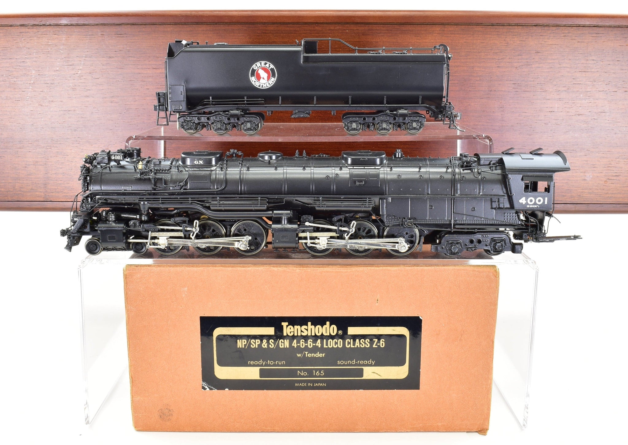 HO Brass CON PFM - Tenshodo GN - Great Northern Class Z-6 4-6-6-4 FP 1995  Run PFM Sound