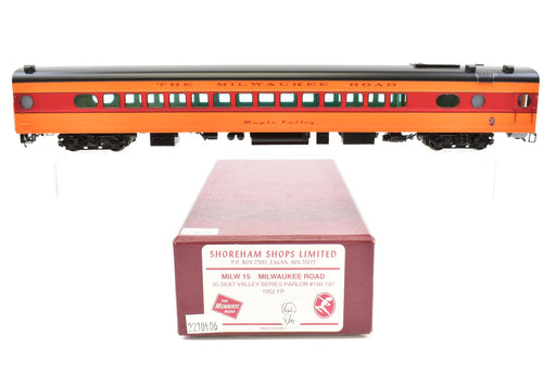 HO Brass Shoreham Shops MILW - Milwaukee Road 30-Seat Valley Series Parlor Factory Painted #190
