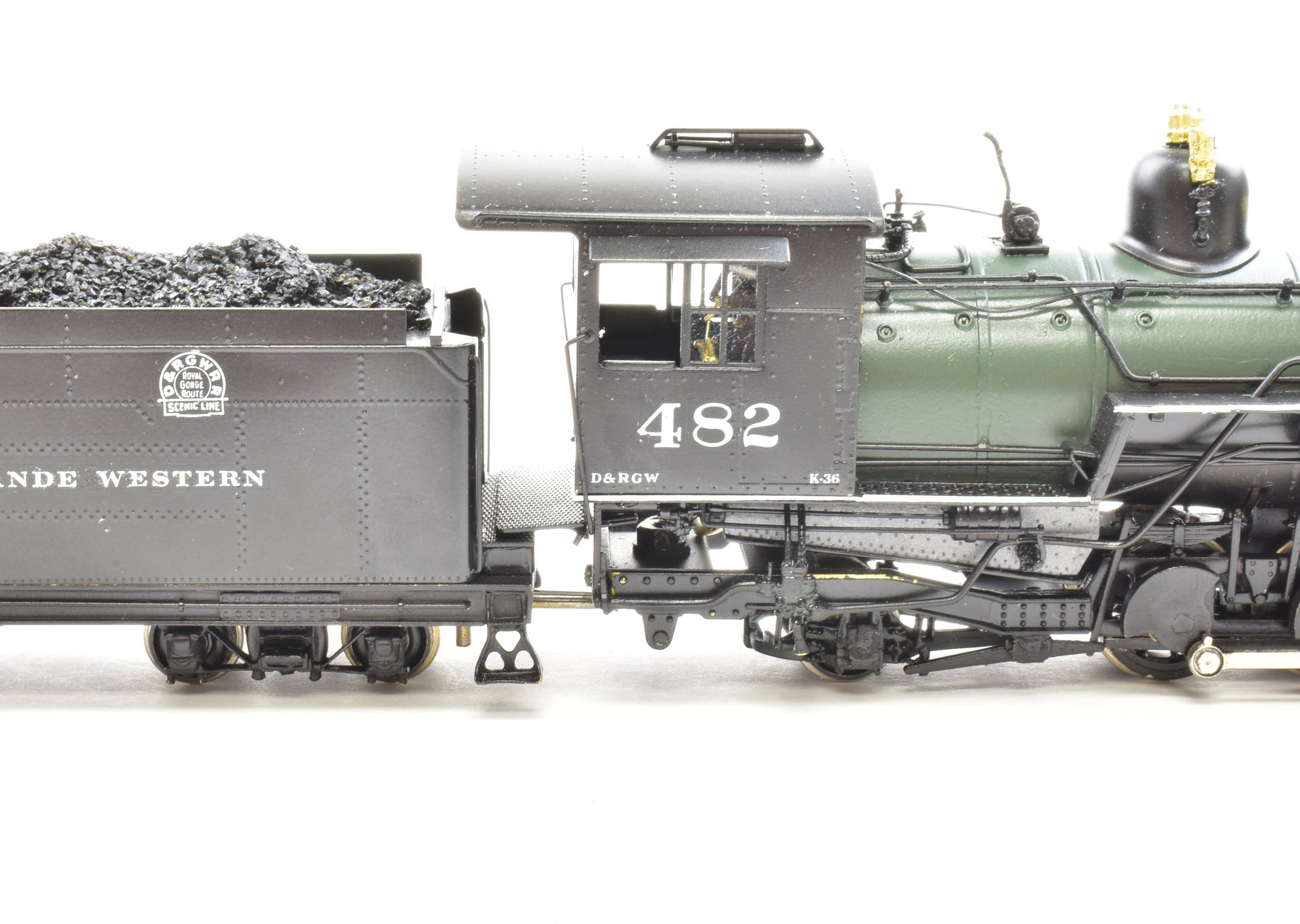 HOn3 Brass PFM - Fujiyama D&RGW - Denver & Rio Grande Western Class K-36  2-8-2 Pro Paint #482