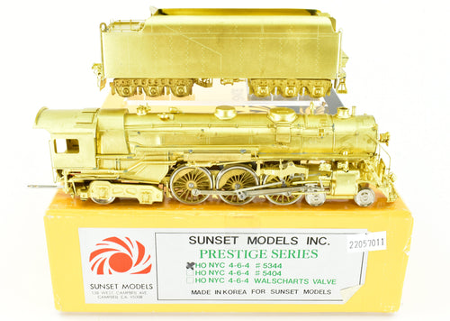 HO Brass Sunset Models NYC - New York Central J-1e 4-6-4 Hudson No. 5344