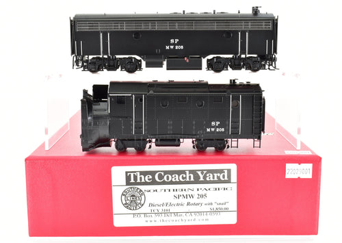 HO Brass TCY- The Coach Yard SP - Southern Pacific SPMW No. 205 Diesel/Electric Rotary with 