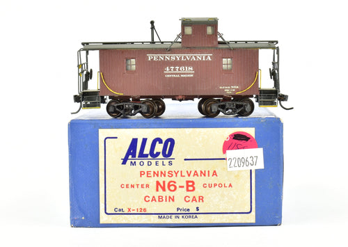 HO Brass Alco Models PRR - Pennsylvania Railroad N-6b Cabin Car Custom Painted WRONG BOX