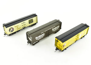HO Brass CON PSC - Precision Scale Co. 41' Pfaudler Wood Sheath Milk Tank Cars Set of Three FP NO BOXES