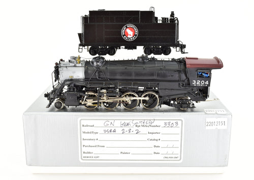 HO Brass OMI - Overland Models GN - Great Northern O-3 USRA Heavy 2-8-2 Custom Painted ReBoxx